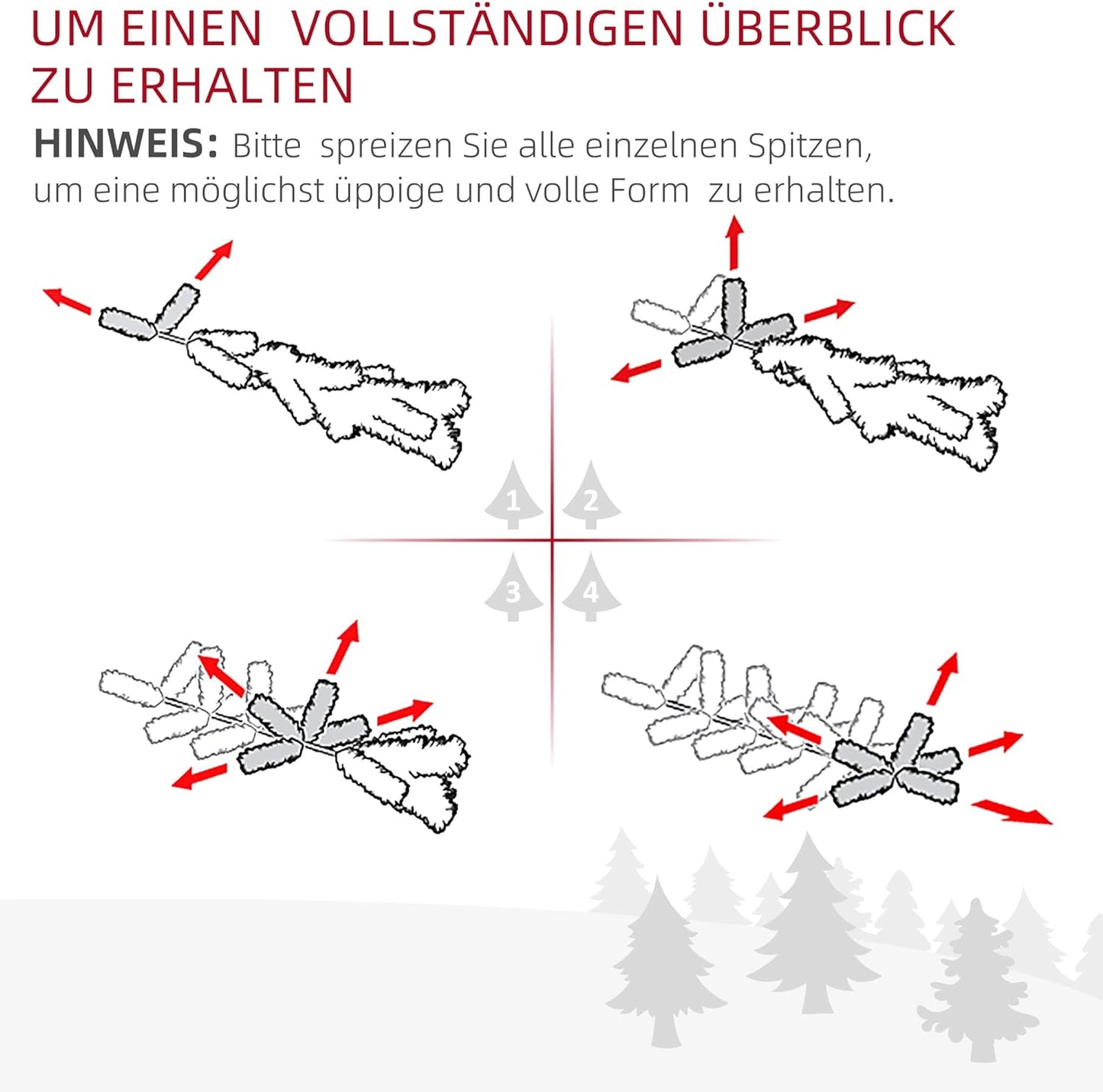 Christmas tree 1.2 m Christmas tree artificial fir 130 branches metal base PVC multi-colored light effects Ø66 x 120H cm