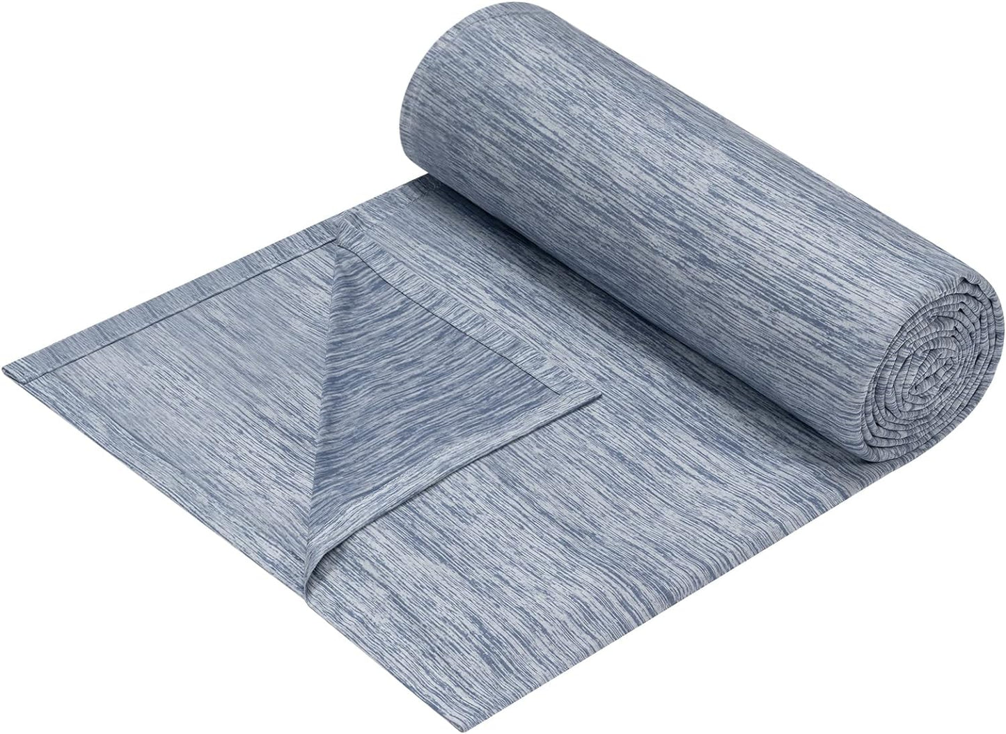 Summer Blanket Self-Cooling Blanket Microfiber Arc-Chill, Cooling Blanket with Q-Max>0.45, Cool and Skin-Friendly, Soft Sofa Blanket Travel Blanket 220 x 200cm/150 x 200cm Blue