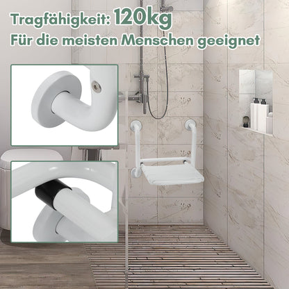 Folding shower seat shower stool wall mounting
