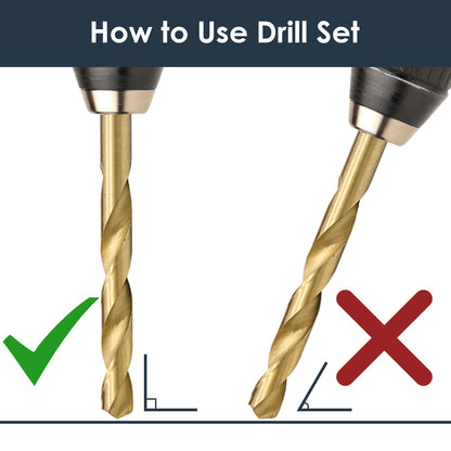 Metal drill set 230 pieces Ø 1-13mm