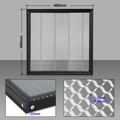 Honeycomb table for laser engraving machine 400x400x22mm