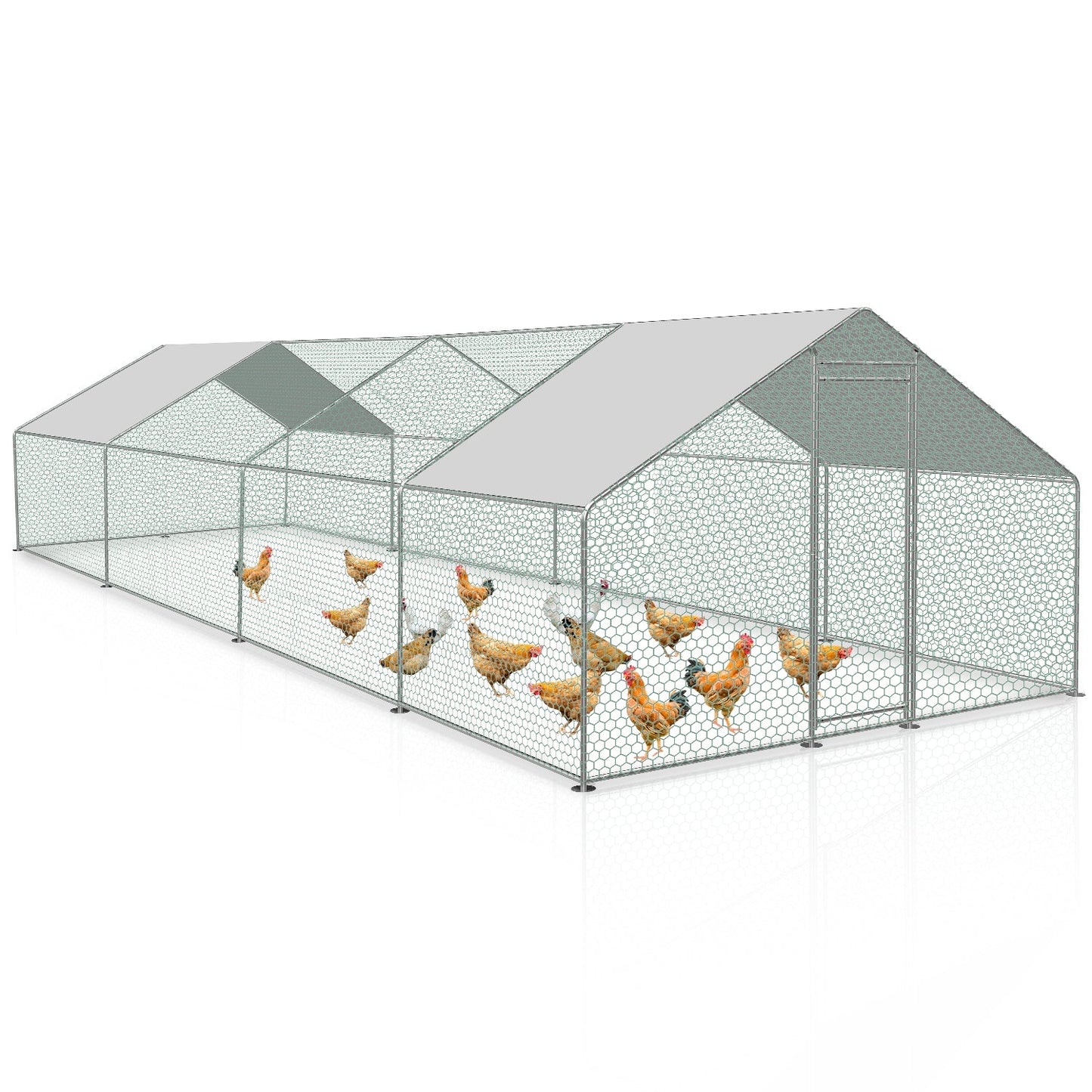 Chicken coop with PE color cloth 3x8x2m