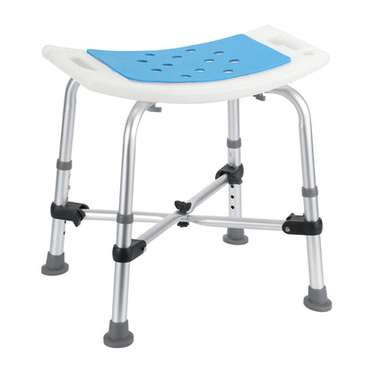 Shower stool shower chair with double reinforced crossbar