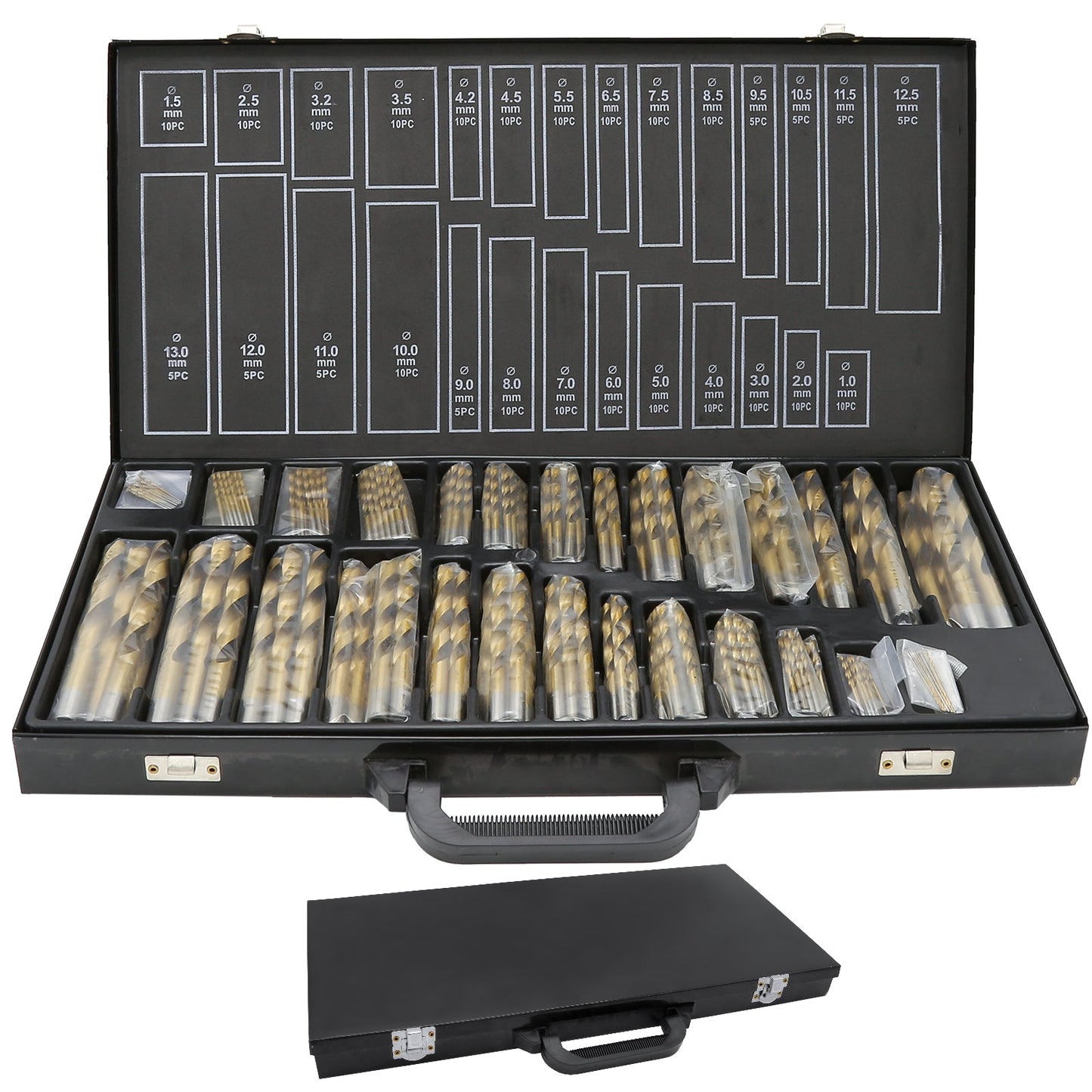 Metal drill set 230 pieces Ø 1-13mm